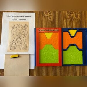 Vintage Zoid Masters Crayon Rubbing Set
